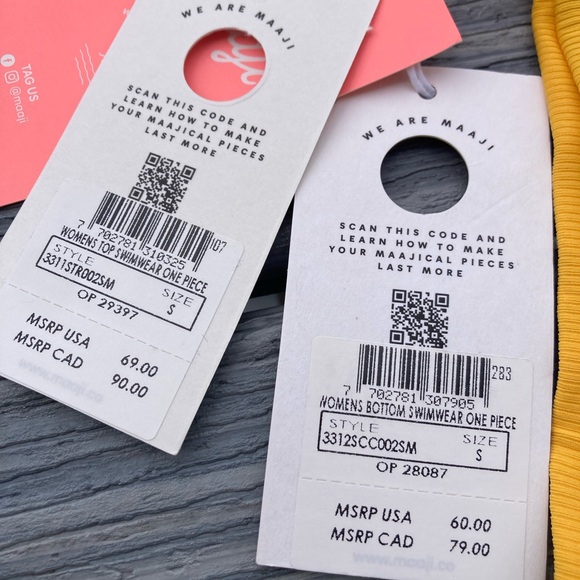 MAAJI x Revolve Set - Hyacinth Bikini Top & Lolita Cheeky High Leg Bottom - S - Picture 13 of 16